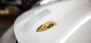 white porsche with ceramic pro